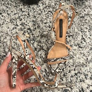 Snake skin heels
